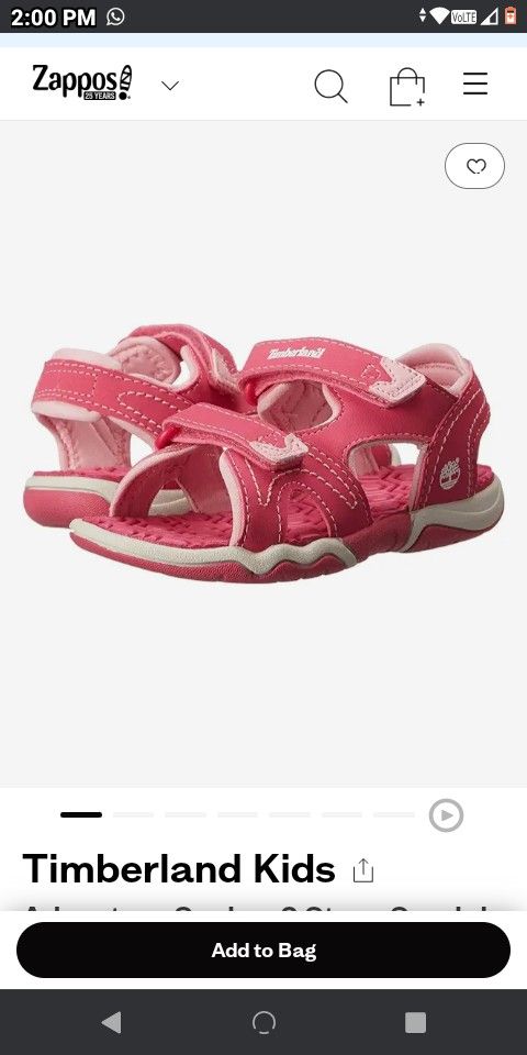 Size 12 Kids Timberland Sandals