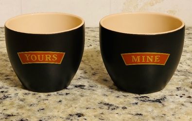 NEW Yours and Mine ceramic cups