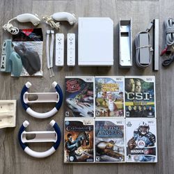 Nintendo Wii Bundle + 9 Games 