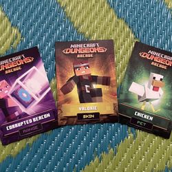 Minecraft Dungeons Arcade Cards Series 2 Corrupted Beacon Chicken Valorie