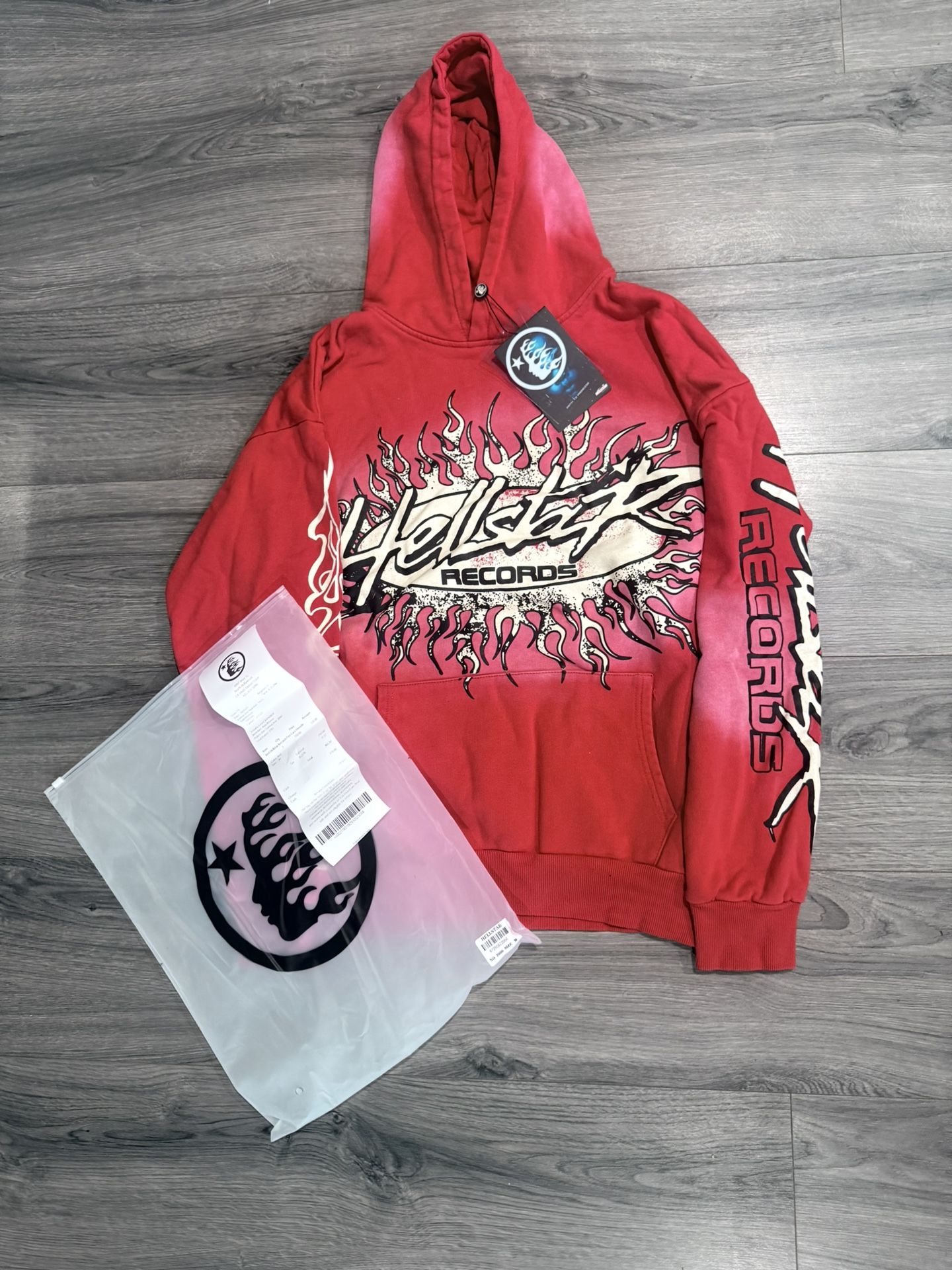 Red Hell Star Hoodie Size Medium