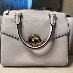 Michael Kors Hudson Vanilla Satchel Leather NWT