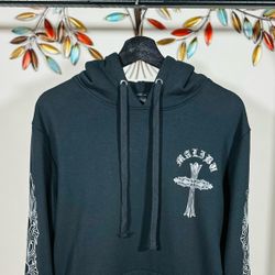 Chrome Hearts Horseshoe Prints Glow-in-the-dark Hoodie In Black