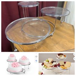 Wilton Cakes 'N More 3-Tier Cake Stand, Chrome
