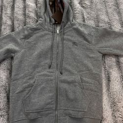 Grey Burberry Zip-Up 