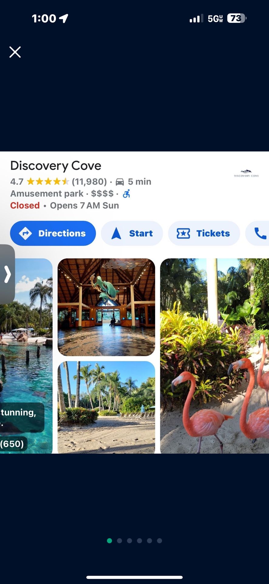 DISCOVERY COVE $150 Each! Flat ! All Inclusive Park. 