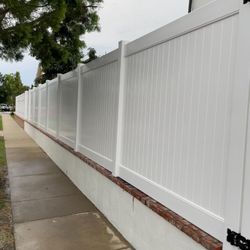 White Vinyl Fence