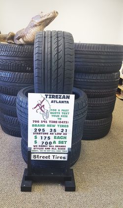 295 35 21 BRAND NEW TIRE TIRES $175 EACH $700 SET