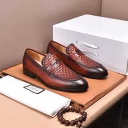 Gucci Men’s Leather Shoes With Box 2026 New 