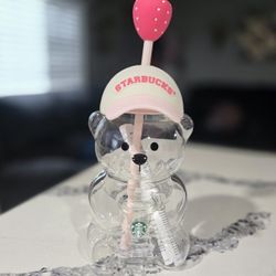Glass Bear Cup 