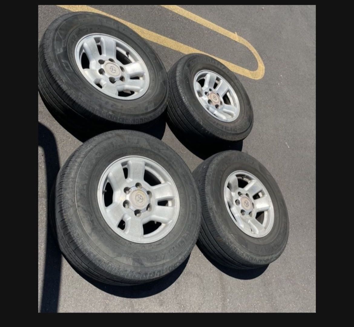 4 265/70r16 6x5.5 6x139.7 Toyota 4runner Tundra Stock Wheels