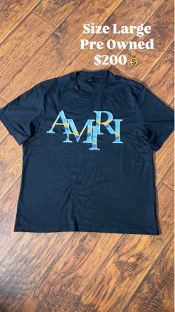 Size Large- Amiri Staggered Chrome Tee