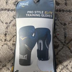 Everlast Elite Pro Style Training Gloves, Blue 16 0z