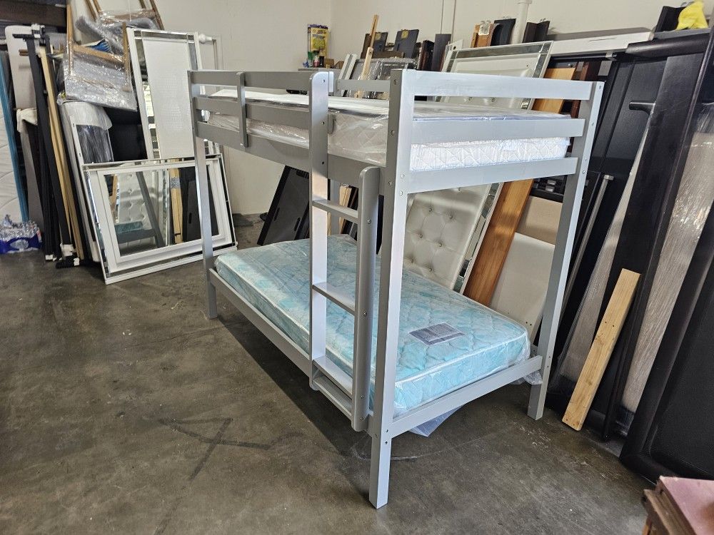 Twin Bunk Bed And Mattress