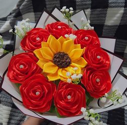 9 flower bouquet