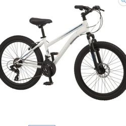 Schwinn Sidewinder mountain bike, 24-inch wheel, 21 speeds, girls, white