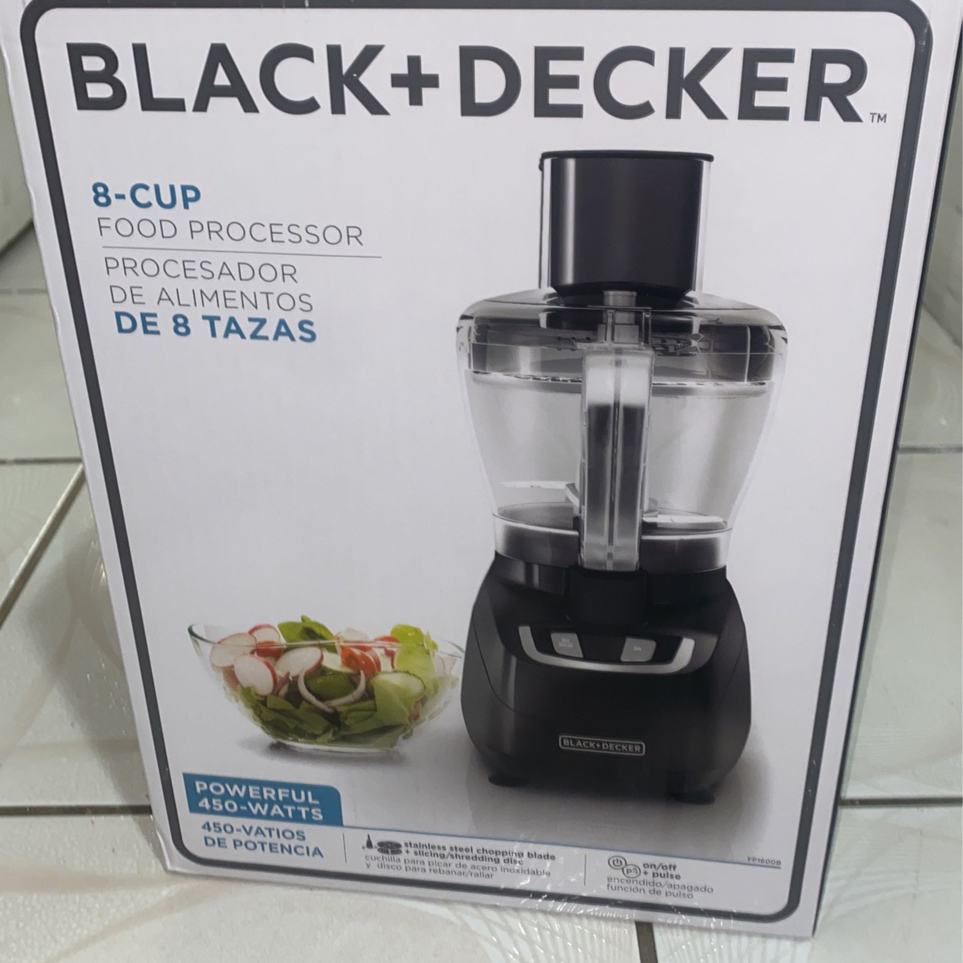 Black & Decker 8-Cup Food Processor, (Black). - Velan Store