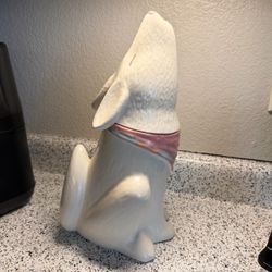 🐺Vintage Howling Coyote Southwest Treasure Craft Prairie Dog Wolf Cookie Jar 15"