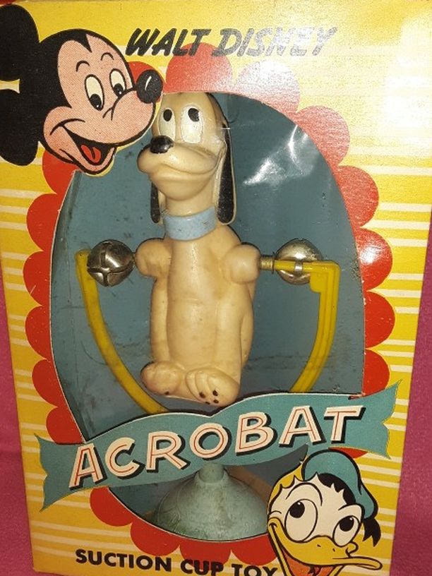 Vintage Walt Disney Pluto "Acrobat" Toy #1059