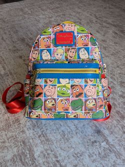Disney Parks Loungefly Mini Backpack - Toy Story Character Squares New