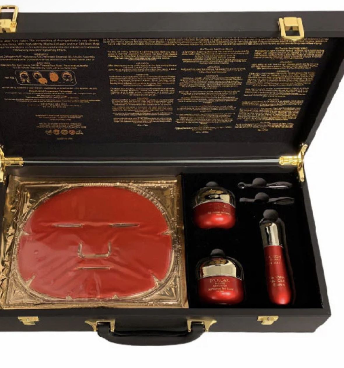 D'OR24K Dermatox Collection with 18-in-1 Red Caviar Anti-Aging Face & Eye Mask Set