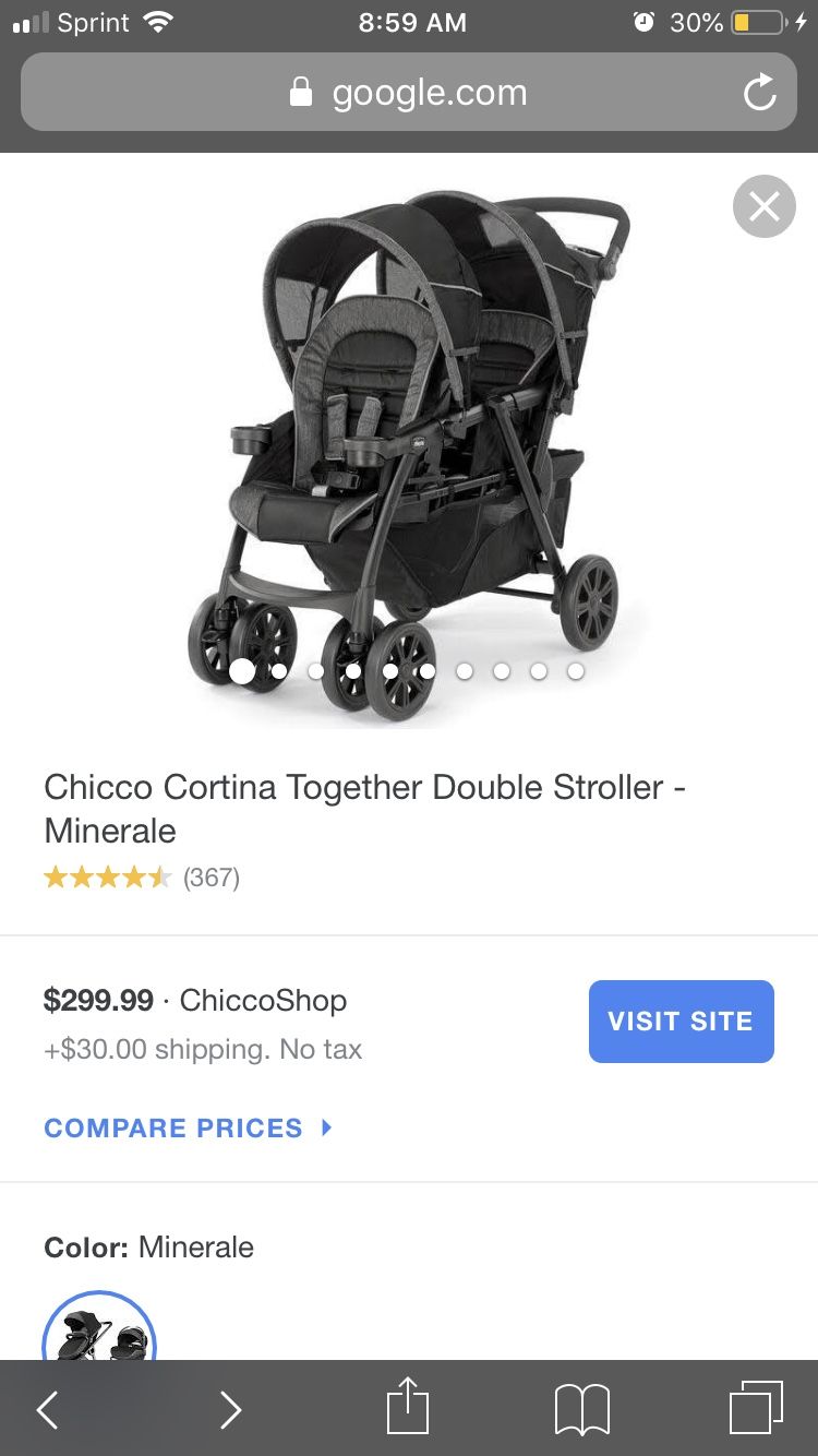 Chicco Cortina All Black Stroller