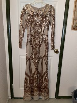 Gold Evening Dress