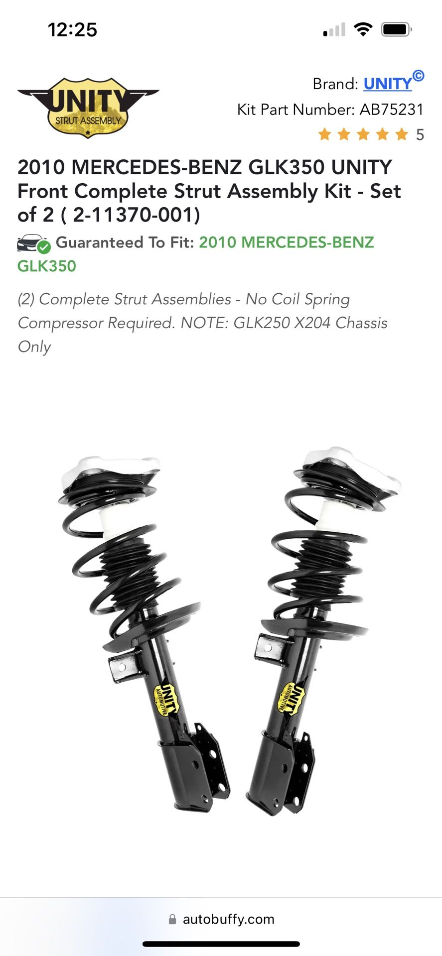 2010-2015 Front Struts