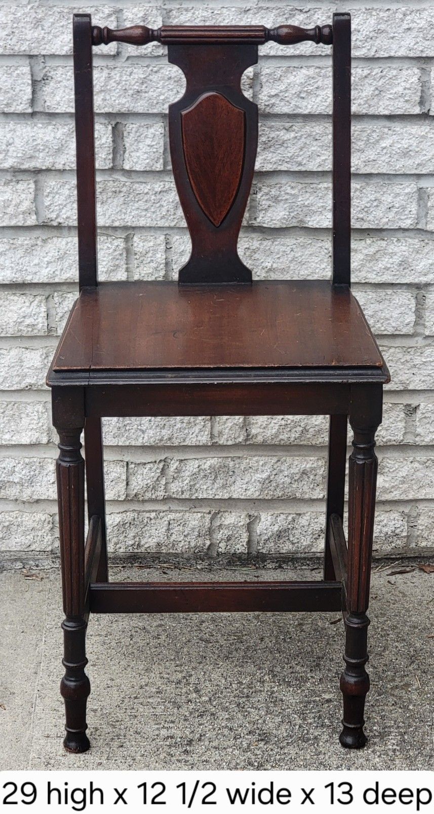 NEED GONE ASAP Vintage (Potentially Antique) Dark Brown Wood Wooden Chair