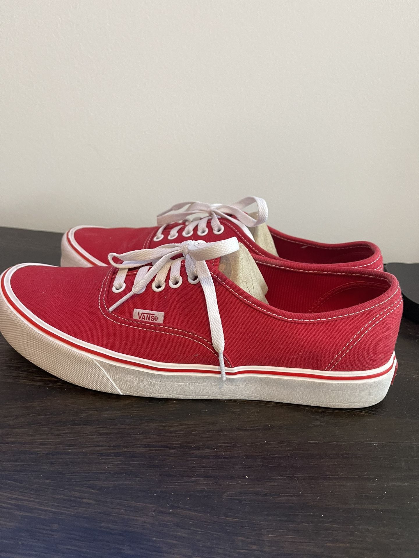 Red Vans Size 11