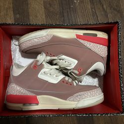 rust pink jordan 3