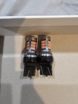 Bright Red led bulbs 7443/7440. Flashing type strobe 5 times flash.