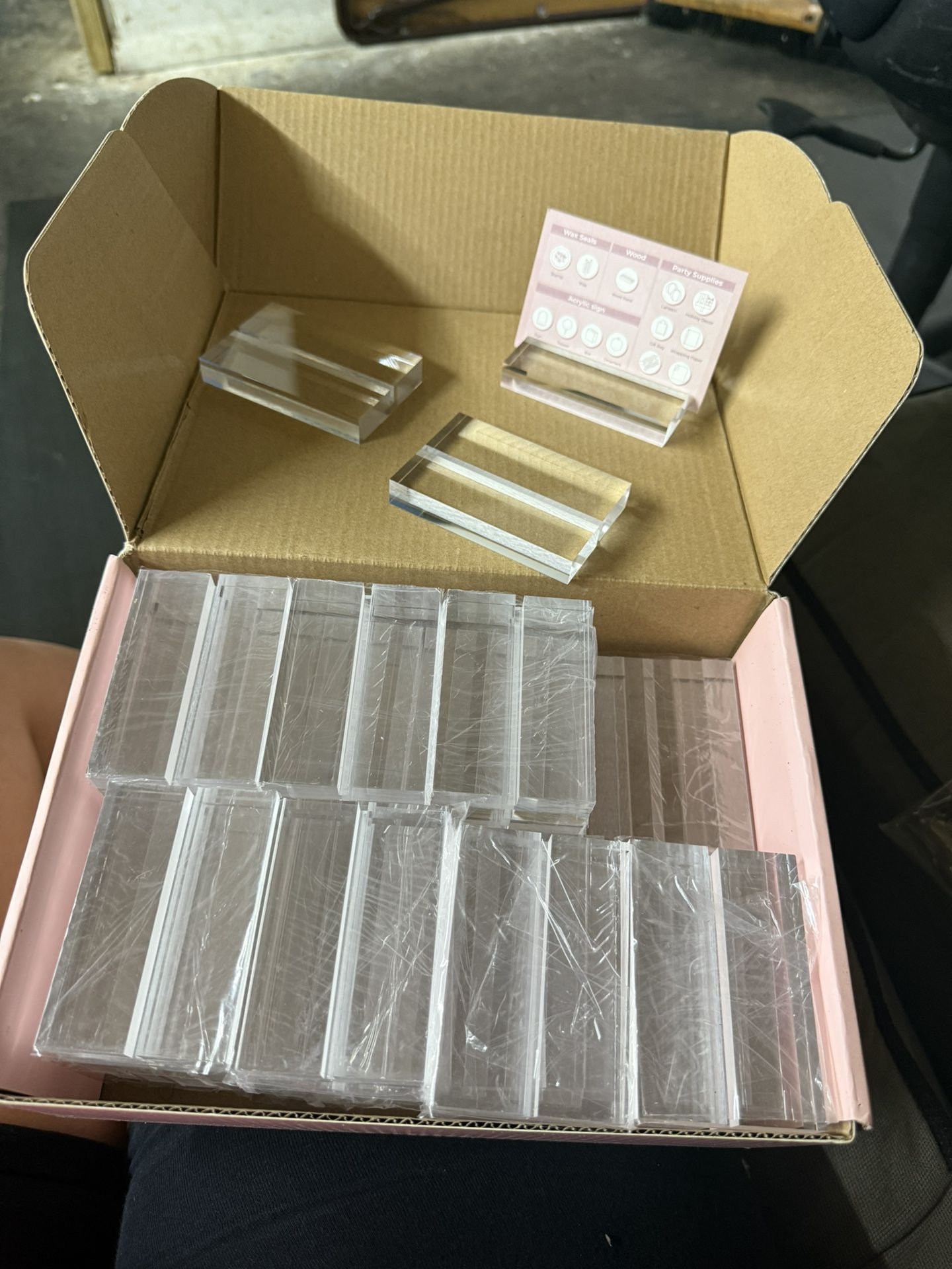 Acrylic Sign Holders And Napkin Rings