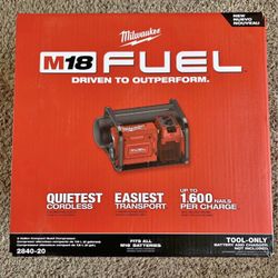 Milwaukee M18 FUEL 18-Volt Lithium-Ion Brushless Cordless 2 Gal. Electric Compact Quiet Compressor (Tool-Only)