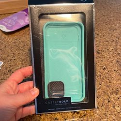 Turquoise and blue casley Case For iPhone