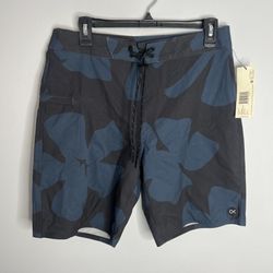 Outerknown Nomadic Stretch Trunk Shorts Mens 30 Blue NWT