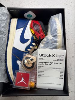 Moving Sale – 2018 Union LA x Air Jordan 1 Retro High NRG “Storm Blue” – Size 9 – StockX Verified – Complete Set