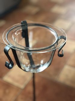 Wrought iron candle holders