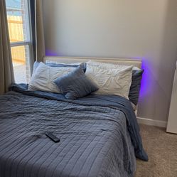 Queen sized LED bed frame