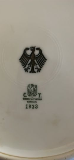 German porcelain plate from 1933