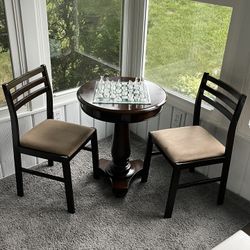 Mahogany Bistro Table Set