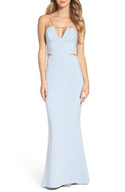 Maria Bianco Nero Ashley Prom Dress Blue Size 8