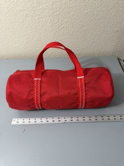 Red 600D Waterproof Canvas Mini Duffle Bag