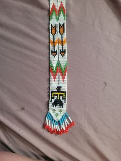 NATIVE AMERICAN HAND BEADED!!