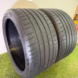 V358  285 30 20 99Y  Michelin  Pilot Sport 4S  2 Used Tires 70% Life 