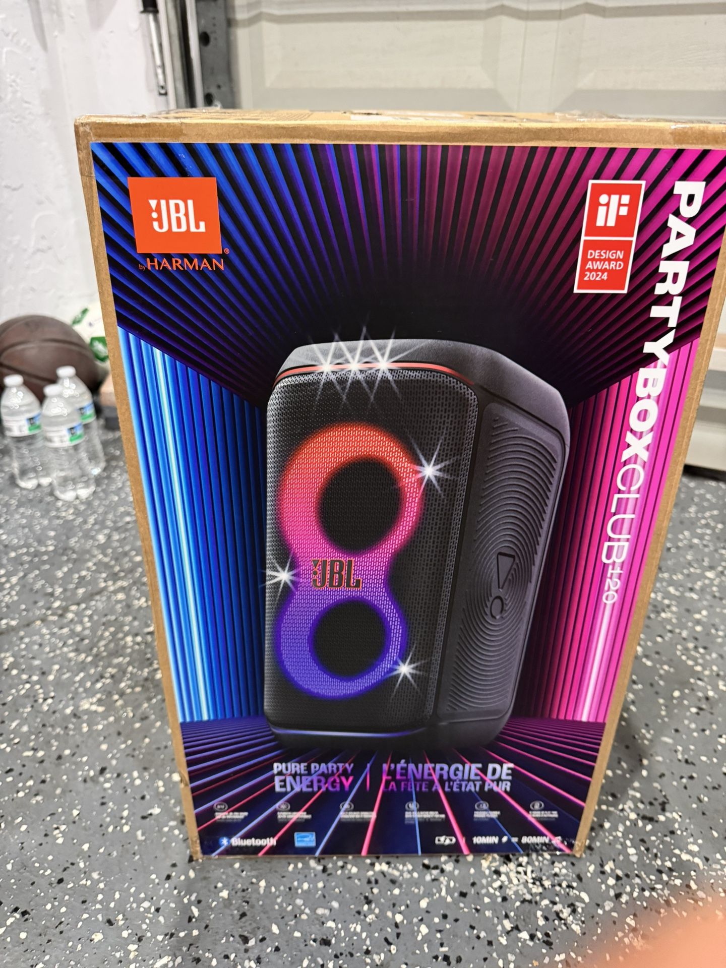 JBL Party Box 120 Portable Bluetooth Speaker New In Box