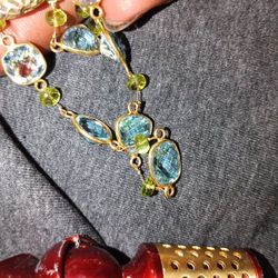 14 K Aquamarine 