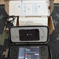 Like New 2TB Upgraded Handheld Portable Gaming Console - Black with Case