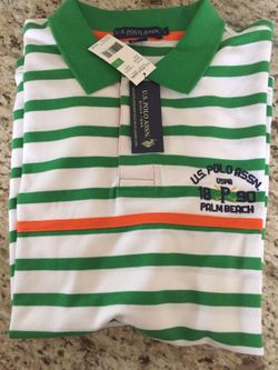 Large polo shirt band new