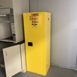 ULINE H-2570M-Y Flammable Storage Cabinet